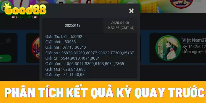 Phân tích kết quả lịch sử từ kỳ quay trước