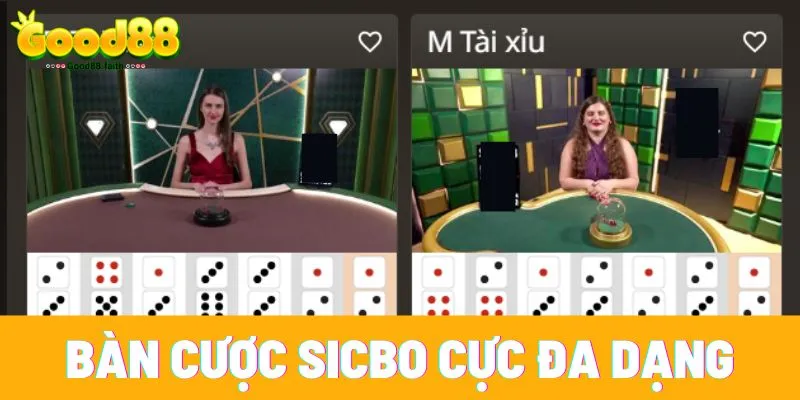 Sicbo Online Tại Good88 - Giải Trí, Nhận Thưởng Tiền Tỷ 2 Good 88 chào đón người chơi bằng nhiều bàn cược sicbo