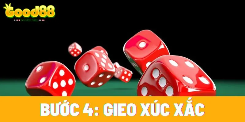 Tài xỉu là gì? Hướng dẫn cách chơi tài xỉu dễ thắng đậm 4 Bước 4: Gieo xúc xắc
