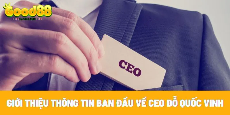 CEO Đỗ Quốc Vinh - Người Sáng Lập Nhà Cái Good88 2 Đỗ Quốc Vinh - thủ khoa công nghệ thông tin đại học RMIT